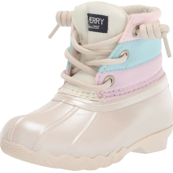 Sperry Kids Pastel Multi Rain Boots - Picture 6 of 10